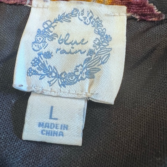 Velvet Burnout Babydoll Top Flutter Ruffle Sleeve Lined Tank Whimsigoth Sz Large - Picture 7 of 9